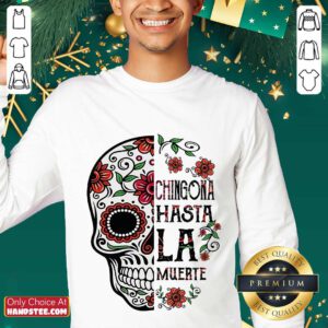 Good Skull Chingona Hasta La Muerte Floral Sweater