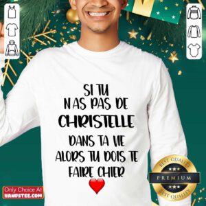 Great Situ Nas Pas De Christelle Dans Ta Vie Alors Tu Dois Te Faire Chier Sweater