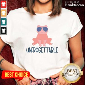 Great Unforgettable Frog Sunglasses Cute Ladies Tee