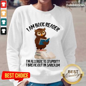 Happy Owl I Am A Book Reader Book Long-Sleeved