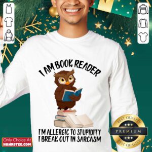 Happy Owl I Am A Book Reader Book Sweater