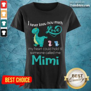 Happy Saurus I Never Knew How Much Love Mimi Ladies Tee