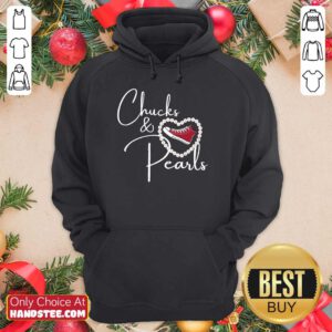 Hot Chucks And Pearls 2021 Valentine Heart Hoodie
