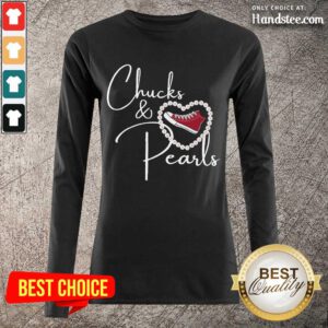 Hot Chucks And Pearls 2021 Valentine Heart Long-Sleeved