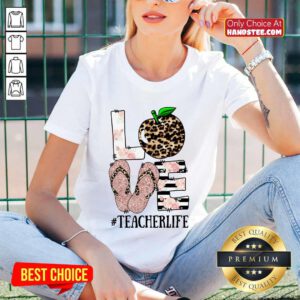 Love Apple Teacher Life V-neck