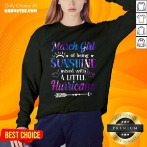March Girl Sunshine Mixed With A Little Hurricane Sweater