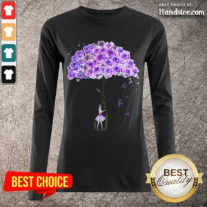 Never Give Up Umbrella Rose Lupus Awareness Long-Sleeved