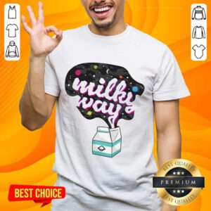 Positive Galaxy Milky Way Milk Bottle Shirt