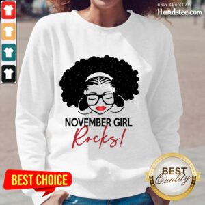 Pretty November Girl Rocks Long-Sleeved