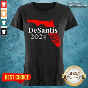 Surprised Guns Florida Desantis 2024 Ladies Tee