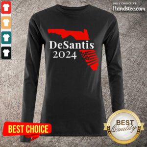 Surprised Guns Florida Desantis 2024 Long-Sleeved
