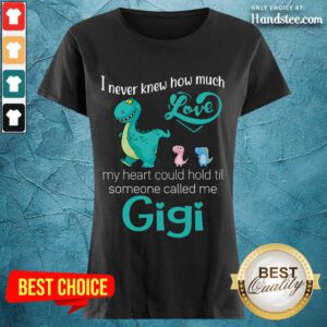 Terrific Saurus I Never Knew How Much Love Gigi Ladies Tee