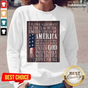 Top American Flag One Nation Under God Indivisible Long-Sleeved