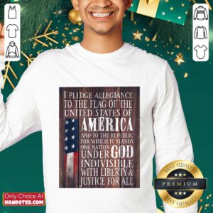 Top American Flag One Nation Under God Indivisible Sweater