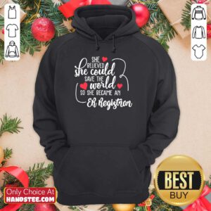 Top She Could Save The World So She Became A Er Registrar Hoodie