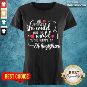 Top She Could Save The World So She Became A Er Registrar Ladies Tee