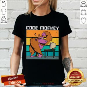 Code Monkey Gorilla V-neck