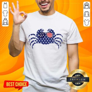 Crab American Flag Shirt