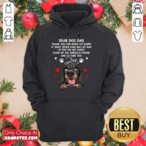 Dachshund Dear Dog Dad Hoodie