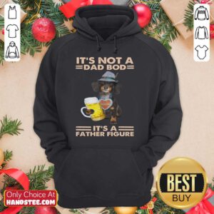 Dachshund Drink Beer Dad Bod Father Figure Hoodie