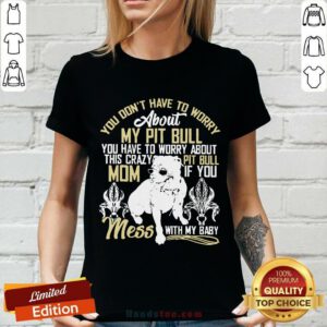 Don't Mess With My Pitbull V-neck