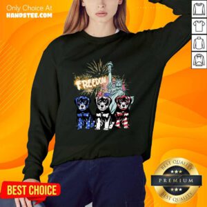 Freedom Rottweilers Statue Of Liberty USA Flag Sweater