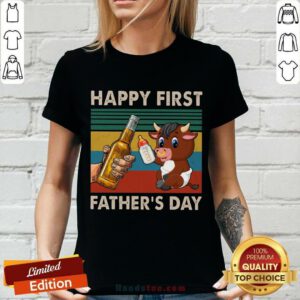 Happy First Father's Day Buffalo V-neck