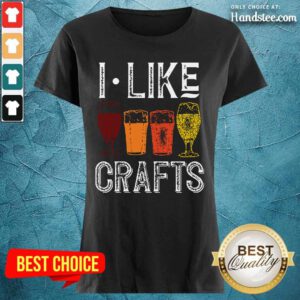 I Like Crafts Vintage Ladies Tee
