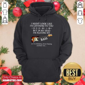 In My Head I’m Playing My Guitar Bass Hoodie