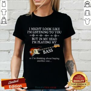 In My Head I’m Playing My Guitar Bass V-neck