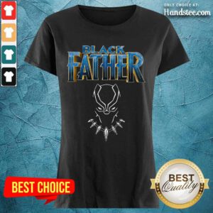 Iron Man Black Father Ladies Tee