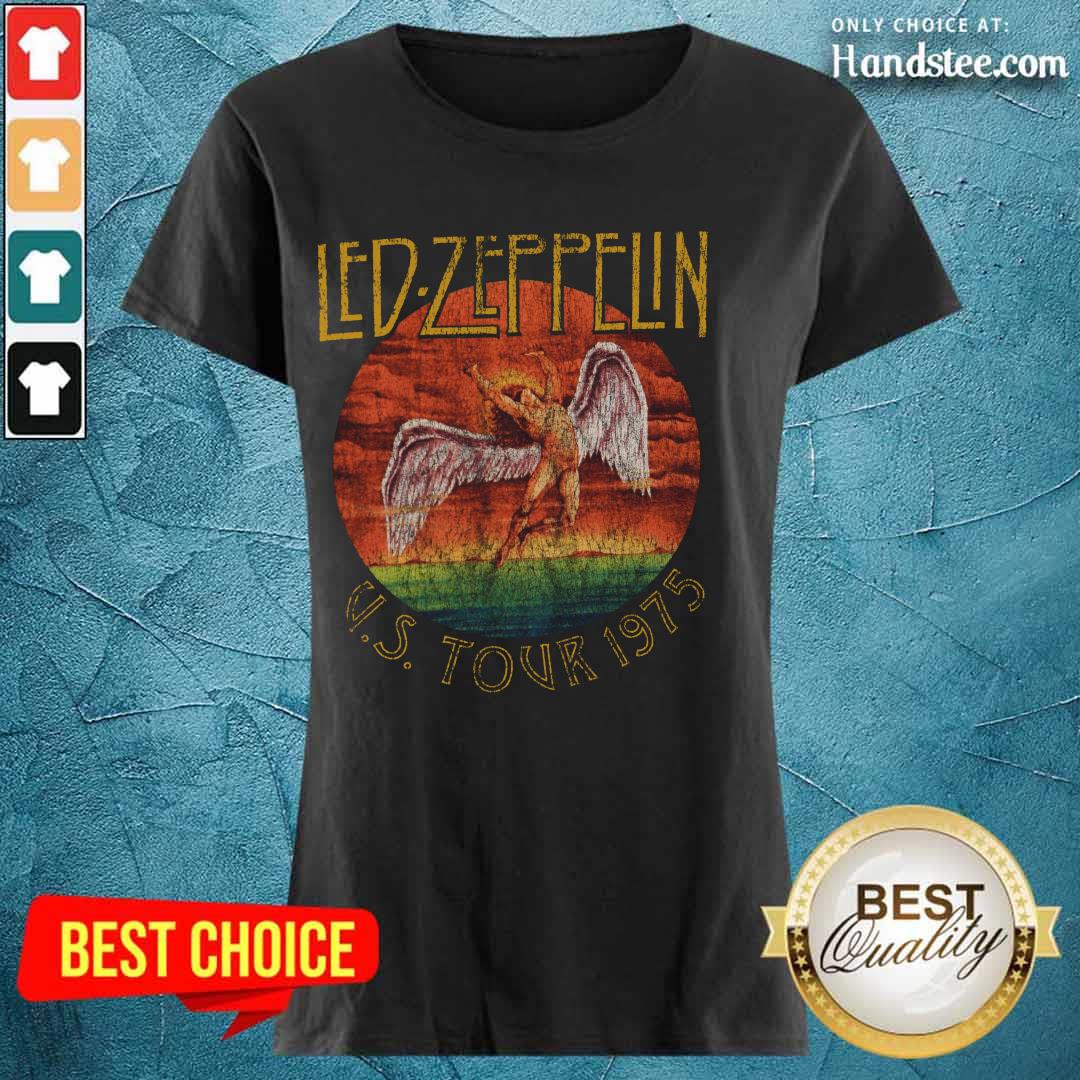 Led Zeppelin US Tour 1975 Graphic Ladies Tee