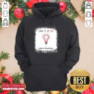 Light Up The Red Autism Acceptance Hoodie