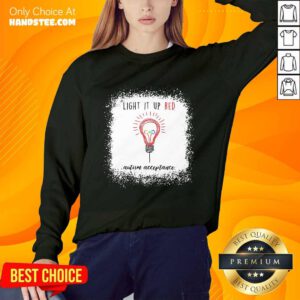 Light Up The Red Autism Acceptance Sweater