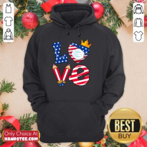 Love American Flag Teacher Life Hoodie
