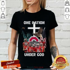 Ohio State Buckeyes One Nation Under God V-neck