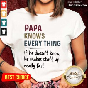 Papa Knows Everything Vintage Ladies Tee
