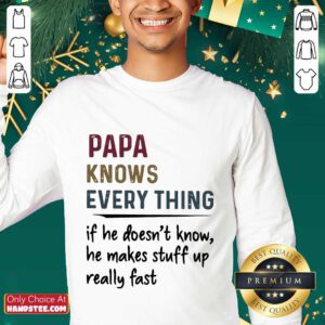 Papa Knows Everything Vintage Sweater