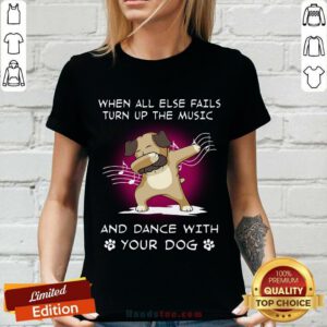 Pug Music And Dance V-neck