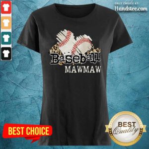 Baseball Mawmaw Ladies Tee
