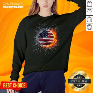 Baseball Water And Fire Flag Sweater