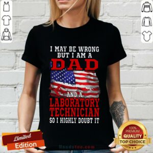 Dad And A Laboratory Technician V-neck