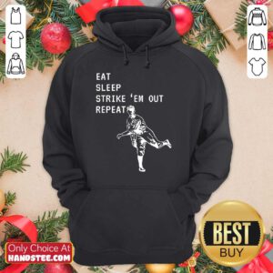 Eat Sleep Strike Baseball Hoodie