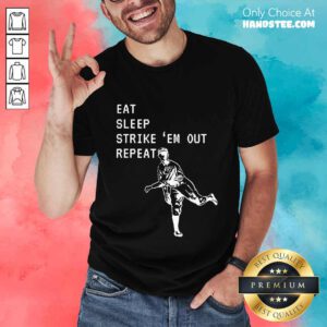 Eat Sleep Strike Baseball Shirt