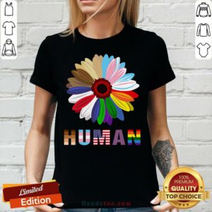 Human Flower LGBT V-neck