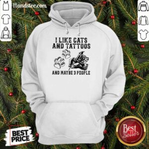I Like Cats And Tattoos Hoodie