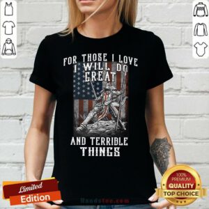 I Will Do Great And Terrible V-neck