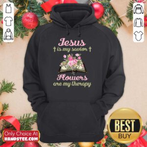 Jesus Is My Savior Flower Hoodie