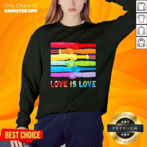 LGBT Love Is Love Hold Hand Sweater