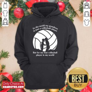 My Grandson Is Just A Volleyball Player Hoodie